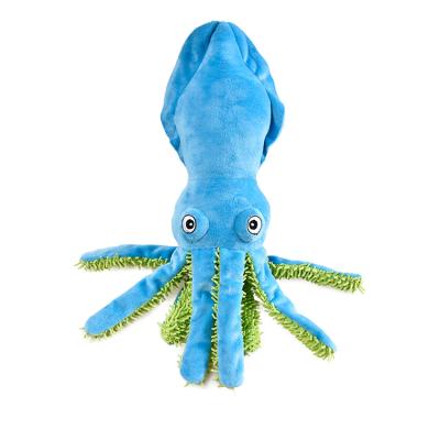 China Interactive Durable No Crease Octopus Dog Plush Chew Stuffer Squeaky Toys For Puppy Teething for sale