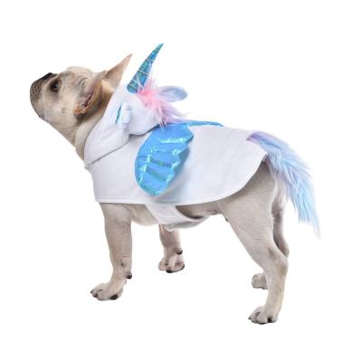 China Viable Funny Dog Halloween Unicorn Costume Cosplay Party Dress-Up Clothes for Small to Medium Dogs for sale