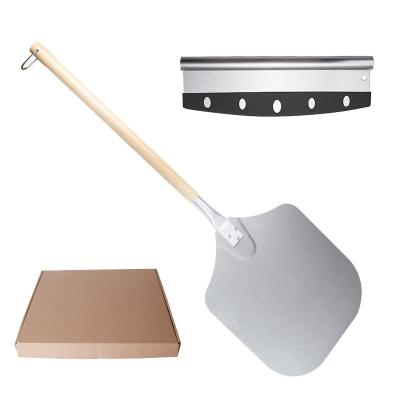 China Factory direct high quality viable wooden pizza peel detachable pizza peel set for sale