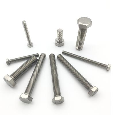 China Stainless Steel Fasteners High Precision Stainless Steel 303 Stainless Steel Bolt DIN 933 DIN931 China for sale