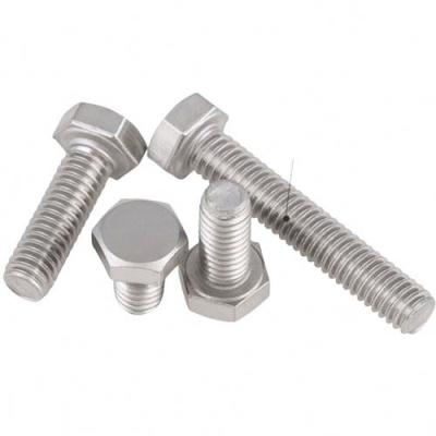 China Stainless steel bolts and nuts set din933 stainless steel hex bolts din 931 / 933 hex bolt and nut for sale