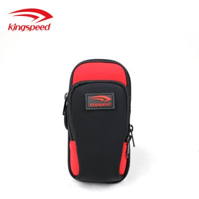 China Kingspeed New Waterproof Neoprene Bag Outdoor Running Mobile Phone Bag With Custom Cartoon Phone Bag for sale