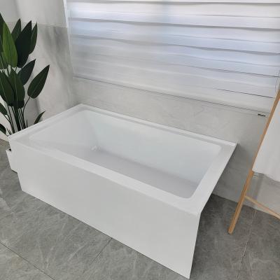 China 2022 New Design Single Alcove Bathtub Acrylic Full Skirt Bathtub For Bathroom for sale