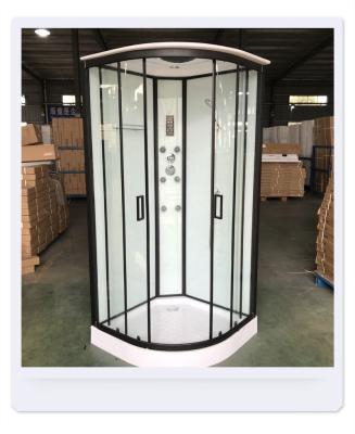 China New Modern Luxurious Shower Cubicle Complete Shower Room With Center Glass Panel for sale