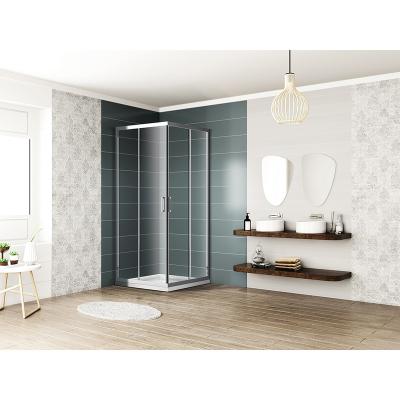 China Modern Bathroom Square Sliding Shower Cubicle Enclosure With Tempered Glass Doors For Wet Rooms for sale