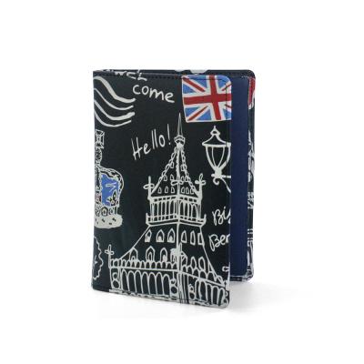 China 2021 Fashion Custom Personalized Travel Printed Leather Wallet Cover Passport Holder for sale