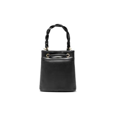 China Hot Sale China Manufacturer OBM Tailor Made Champagne Vegan Leather Lady Small Bucket Bag Handbags for sale