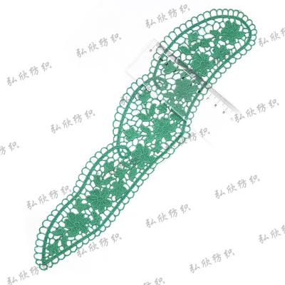 China Sustainable Green and exquisite 30cm embroidered decal clothing decoration Garment Accessory for sale