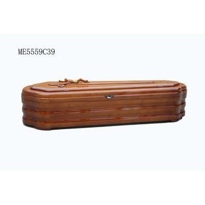 China Eco-Friendly.Stocked Wholesale Solid Wooden Italian Style Paulownia Coffin with Good Carving for Adult for sale