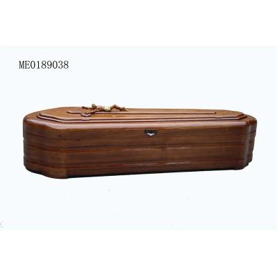 China Eco-Friendly.Stocked Factory Prices Coffin with Top Grade Material Wooden Made Coffin for Funeral Supplies for sale