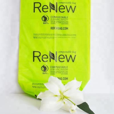 China BIODEGRADABLE compostable garbage bags / 100% compostable plastic bags for sale