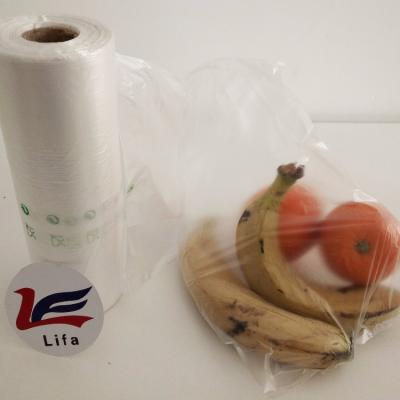 China Shock resistance lifa food grade flat transparent freezer plastic bags on roll for sale