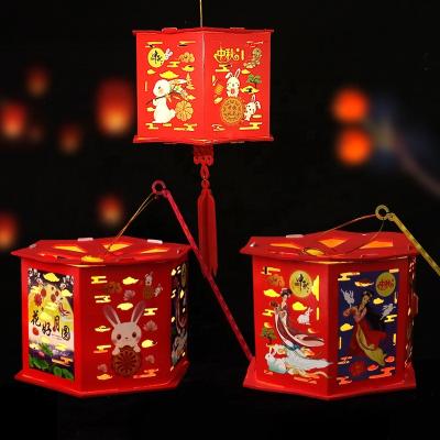 China Kids Hand Red Lantern Using For New Year For Kids Festival Activity DIY Lighting Toys for sale