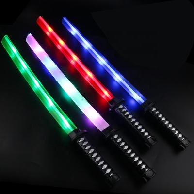 China Plastic Katana Lightsaber Light Up LED Swords and Music Light Up Toys for Kids, Flash Toy Sword Glowing in Dark, Fun and Novelty for sale