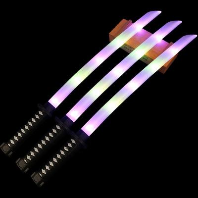 China Plastic Light High Sword Led Katana With 10 Lights Lightsaber For Kids 2022 Flashing Light Toys Glows In The Dark Toy From Chinese Factory for sale