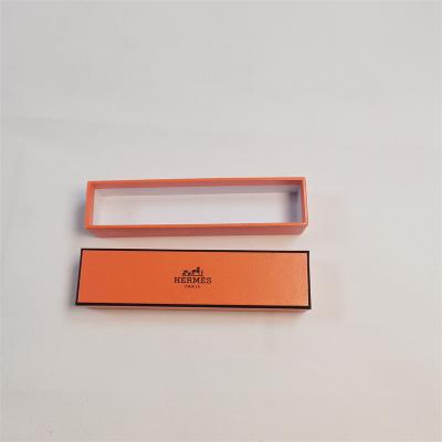 China Fashion Eco Cardboard Paper Jewelry Set Box Ribbon Butterfly Jewelry Box Shipping Packaging Orange Jewelry Gift Box for sale