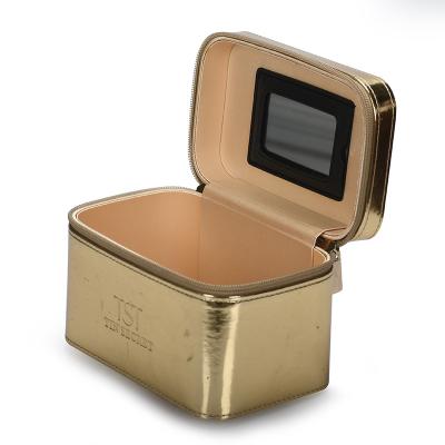 China Fashion Factory Price Manufacturer Supplier Portable Travel Fashion Small Luxury Simple Leather Jewelry Gift Box for sale