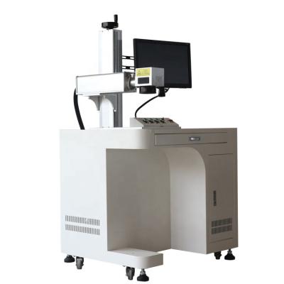 China 30w 50w 100w air-cooled desktop fiber laser marking machine with computer for sale