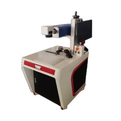 China Factory supply wholesale 3w 5w 10w 355nm water cooled desktop UV fiber laser marking machine for glasses for sale