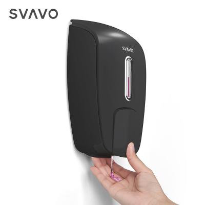 China Svavo Modern Design Wall Mounted ABS Plastic 800ml Manual Liquid Soap Dispenser for sale