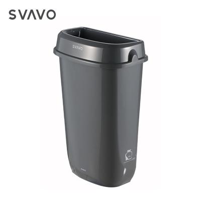 China SVAVO LID Design Single Sustainable Slim Plastic Bathroom PP Bin Plastic Bin for sale