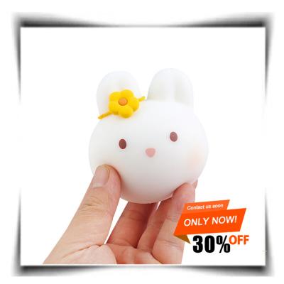 China Factory wholesale hot sale fidgety person series squishy toys series cute slow rising animal toy in thermoplastic rubber exhaling rabbit for sale