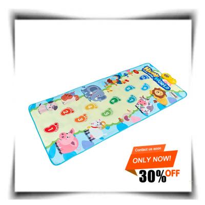 China Hot Sale Picnic Toys Kid Floor Piano Keyboard Mat Carpet Animal Blanket Touch Playmat Musical Early Education Toys for sale