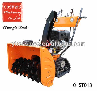 China Home Around Or Road 13hp Snow Blower Tractor With Triangle Track for sale