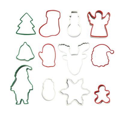 China Amazon Best Sustainable Products 12 Pcs Christmas Decoration Set Christmas Cookie Cutter Set for sale