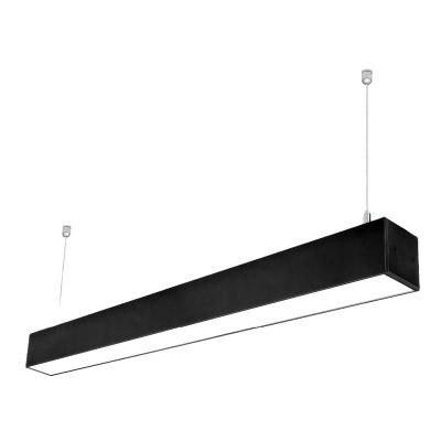 China New Design High Brightness 120lm/w 2021 Linkable 1.2M, 1.5M, .3M Led Linear Desk Light Pendant for sale