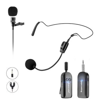 China Voice Recording Superadd 2.4G Headset Lapel Lavalier Wireless Microphone, Great for Speakers, Fitness, Phones, Cameras for sale