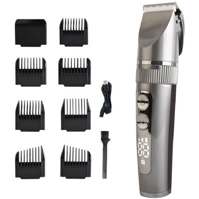 China Hot Selling Trimmer Household Amazon Cordless Hair Clippers Pro Grooming Kits LCD Display Cordless Hair Cutter Electric Clippers for sale