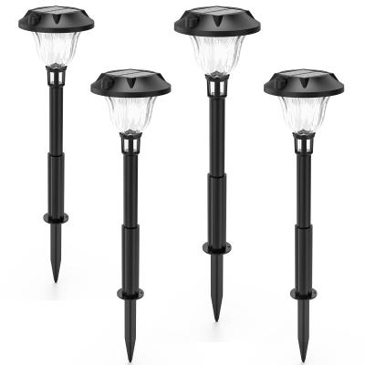 China New design abs ip65 waterproof outdoor garden landscape solar spike light led for sale