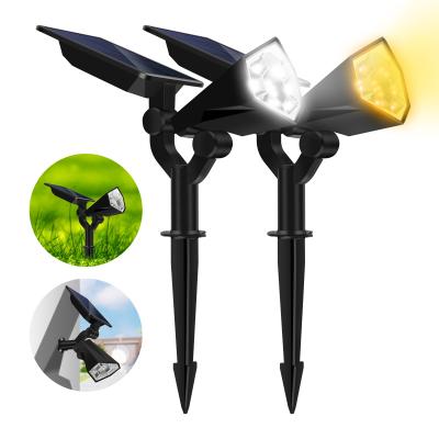 China Outdoor IP65 LANDSCAPE Waterproof 26 LED Solar Power Landscape Spot Lights For Garden Ground Lawn Walkway LED Solar Light for sale