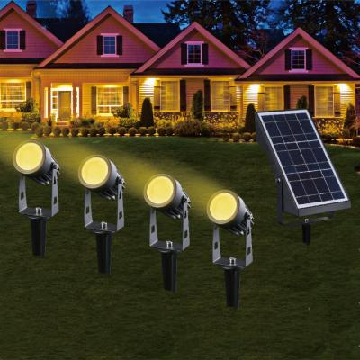 China Super Bright Outdoor Waterproof LANDSCAPE Garden Solar Spike Lights Kit For Landscape Park for sale