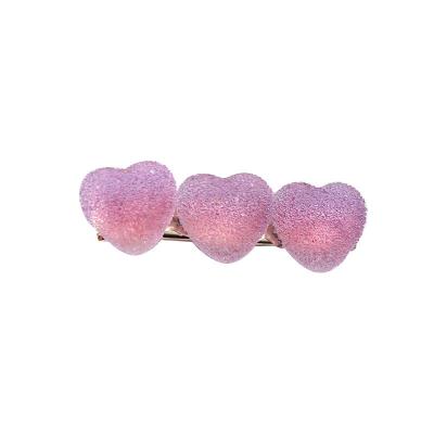 China Wholesale Korean Cute Card Student Silicone Candy Bear Card Decoration Sweet Line Hair Clip Modeling Hair Bangs Clip Hair Accessories for sale