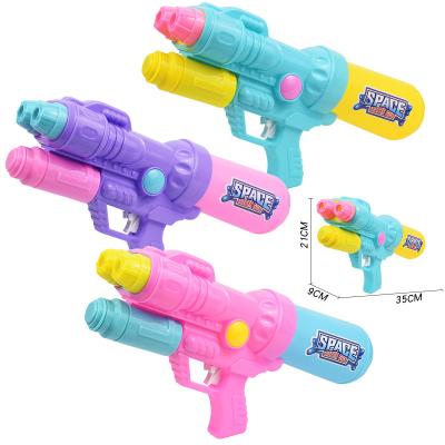 China Summer Game Toy Wholesale Spout Water Gun Toys New Double Pull Kids Pump Water Gun Beach Games Summer Outdoor Toys Hot Sale for sale