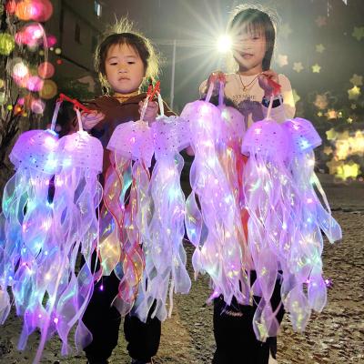 China New LED Light Up Jellyfish Night Light Children's Toys Room Outdoor Decoration Toys Portable Lantern Light Instant Light Luminous Small Portable Gift for sale