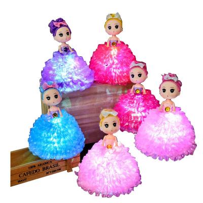 China Led flashing toys wholesale creative children's toys girls' day gifts twinkling luminous dolls cartoon colorful dolls children's toys for sale