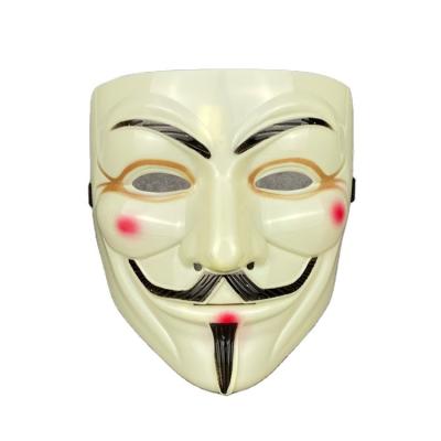 China Wholesale Cheap Eco-friendly Halloween Party Role Playing Masks Plastic Resin V For Vendetta Full Face Boy Masks Dress Up for sale