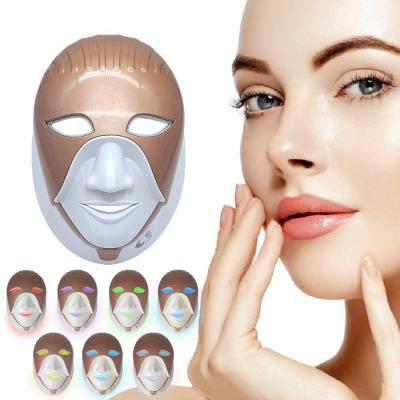 China New Egyptian Cleopatra 7 Colors LED Mask Touch Photon LED Face Mask Acne removing Brightening for face care for sale