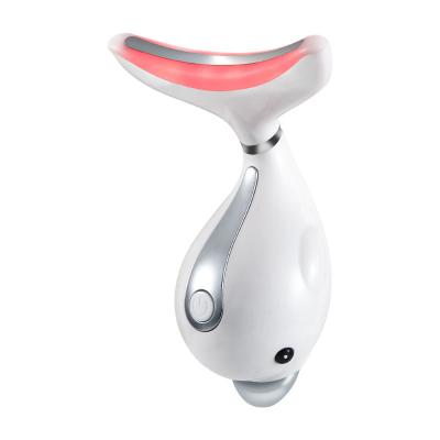 중국 2021 Dolphin Shape Hand-held neck massager Electric photon Rejuvenation firming neck device 판매용