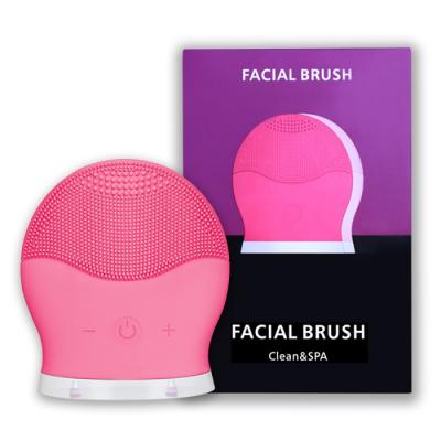 China wholesale waterproof facial cleansing brush electric silicone facial cleansing face brush cleanser for sale