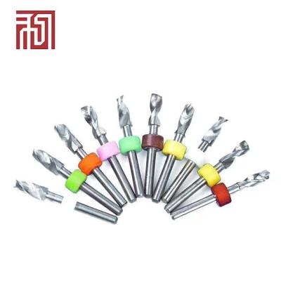 China Professional PCB Drilling Mini Adjustable Nickel White Solid Carbide Drill Bit Sets for sale