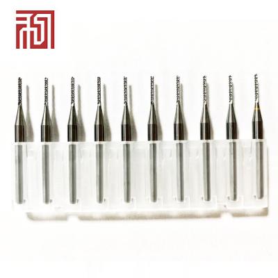 China 1F Hole Position 3.175mm Solid Carbide End Mill Single Flute Milling Cutter High Precision For MDF Aluminum Wood for sale