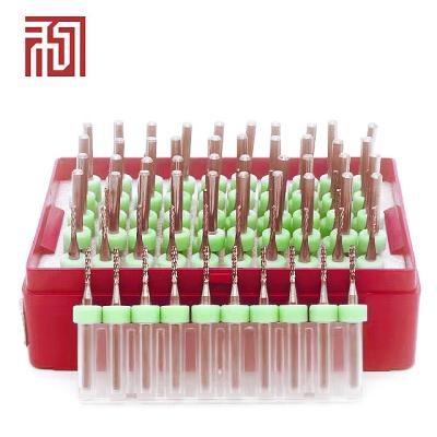 China High Precision High Quality Integral Hole Position Carbide End Mill PCB Drill Bit Set Engraving Knife Gear Milling Cutter for sale