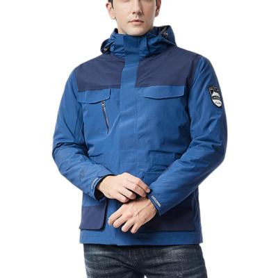 China Breathable Custom High quality men winter waterproof mountain climbing coats down inner 3 in 1 jackets for sale