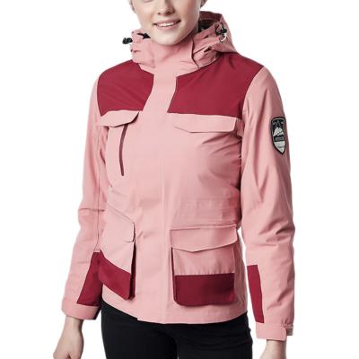 China Breathable OEM Women's Soft Warm Raincoat Outdoor Waterproof Jacket Fleece Windproof Winter Coat Custom for sale