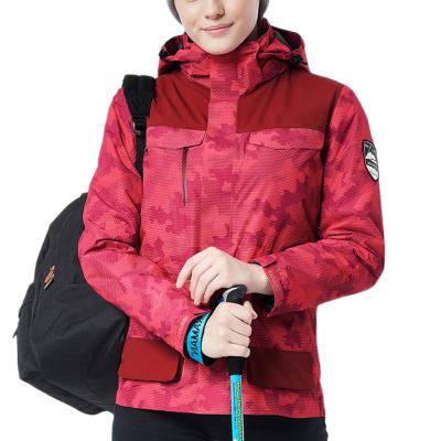 China Breathable Women's Soft Warm Raincoat Outdoor Waterproof Jacket Fleece Waterproof Warm Winter Coat Custom for sale