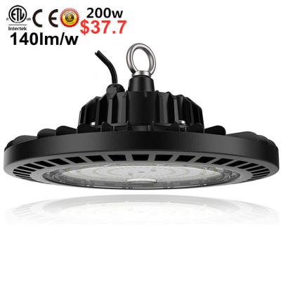 China Warehouse 5 year warranty high bay led light 200w 26000lm 60/90/120 degree ip65 UFO led high bay light for sale